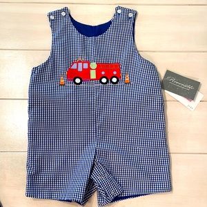 Reversible Rosalina baby boy smock